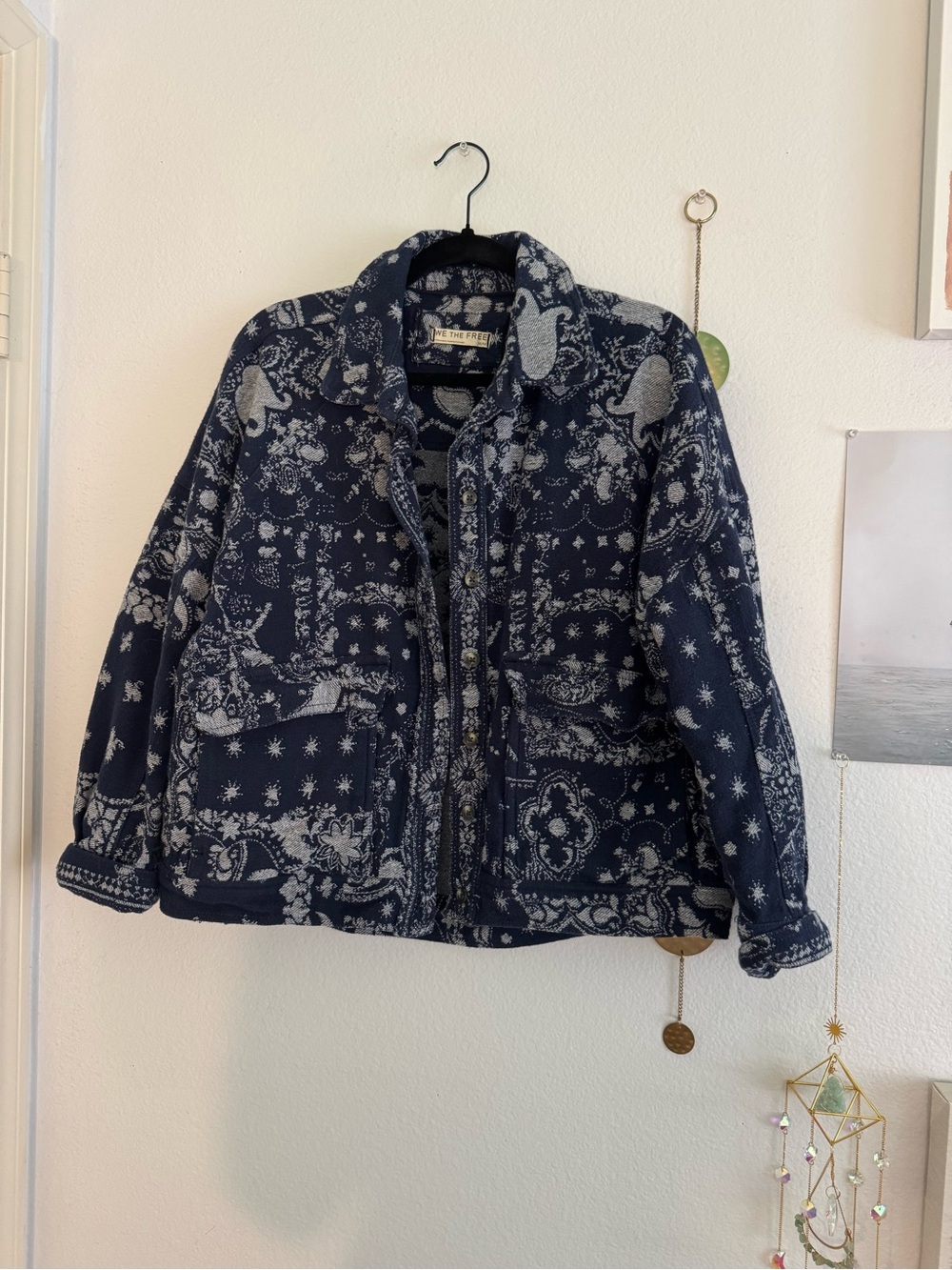 Free People Bandana Jacquard Shirt Jacket - Picture 4 of 6